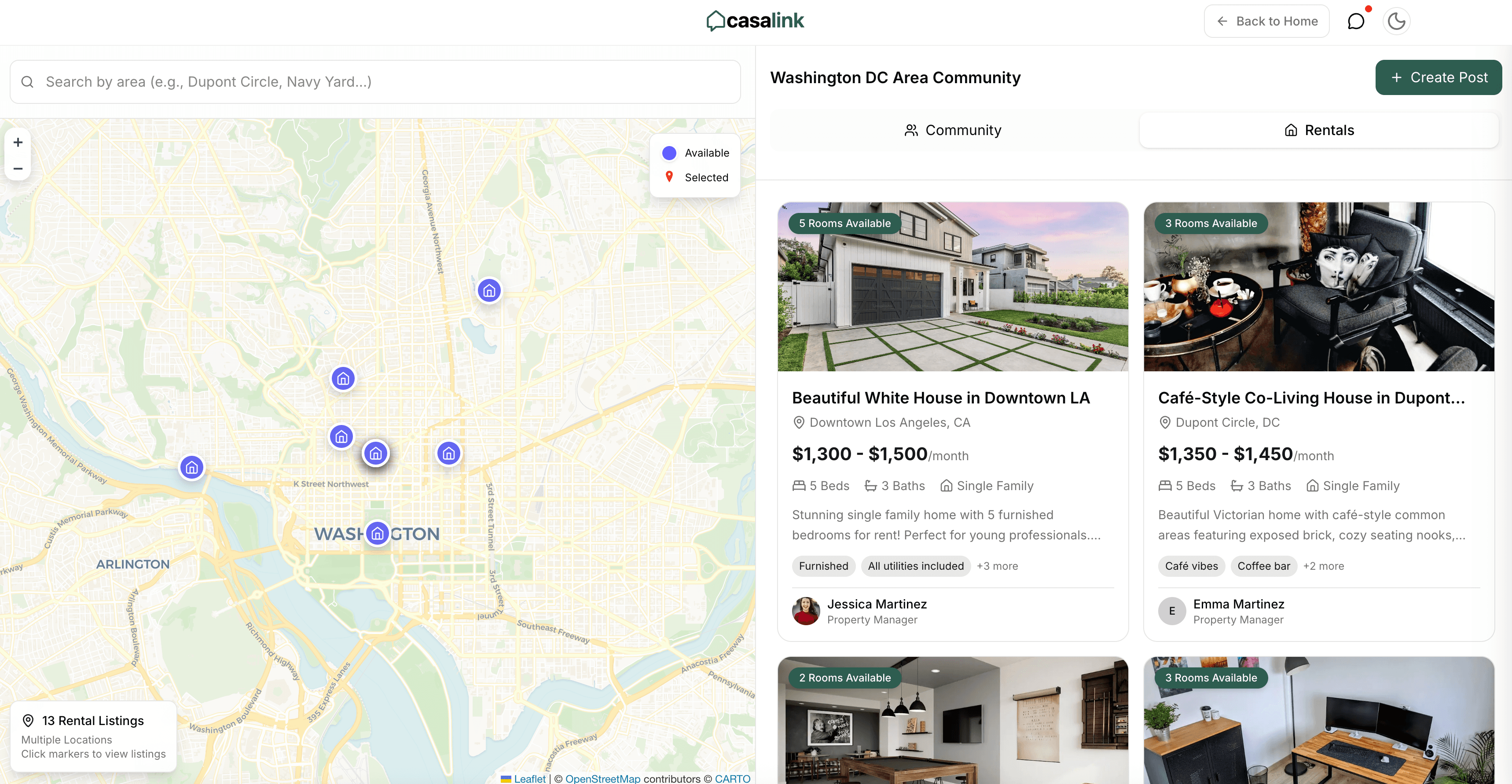 CasaLink community features