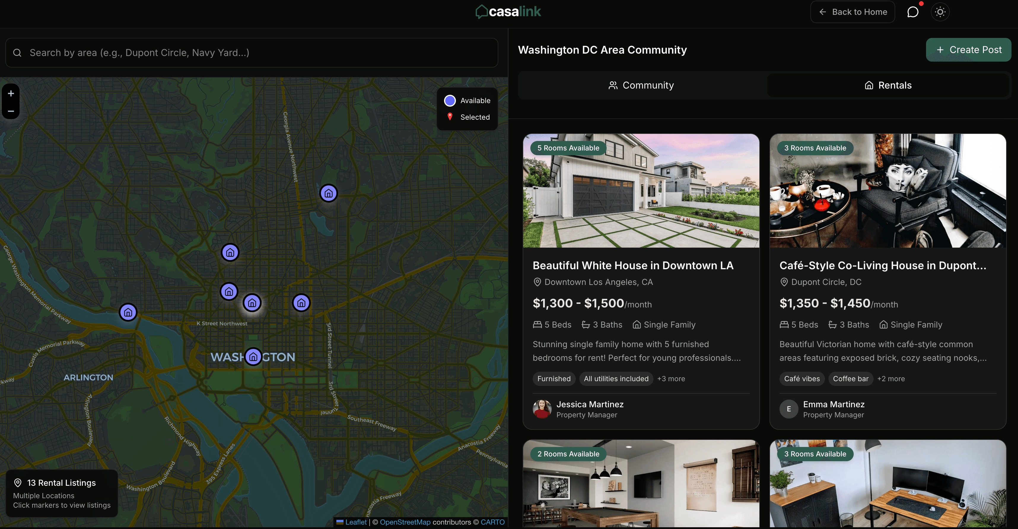 CasaLink community features